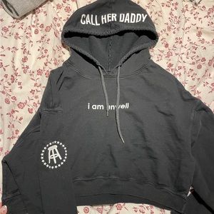 Call her daddy barstool cropped hoodie